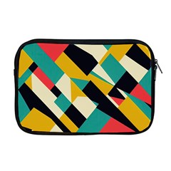 Geometric Pattern Retro Colorful Abstract Apple Macbook Pro 17  Zipper Case by Bedest