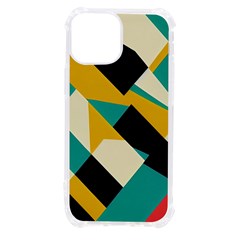 Geometric Pattern Retro Colorful Abstract Iphone 13 Mini Tpu Uv Print Case by Bedest