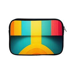 Colorful Rainbow Pattern Digital Art Abstract Minimalist Minimalism Apple Ipad Mini Zipper Cases by Bedest