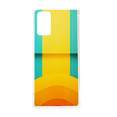 Colorful Rainbow Pattern Digital Art Abstract Minimalist Minimalism Samsung Galaxy Note 20 Tpu Uv Case by Bedest