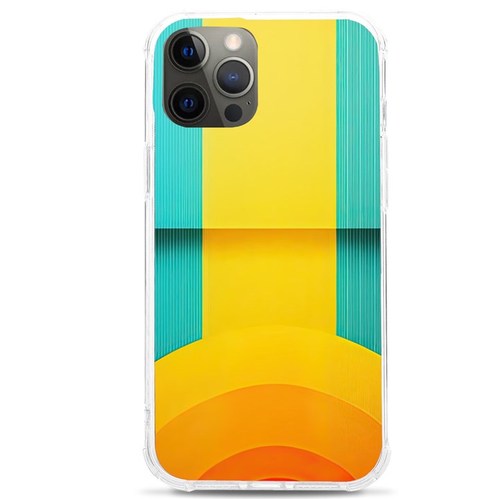 Colorful Rainbow Pattern Digital Art Abstract Minimalist Minimalism iPhone 12 Pro max TPU UV Print Case