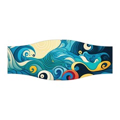 Waves Ocean Sea Abstract Whimsical Abstract Art Pattern Abstract Pattern Water Nature Moon Full Moon Stretchable Headband