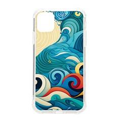 Waves Ocean Sea Abstract Whimsical Abstract Art Pattern Abstract Pattern Water Nature Moon Full Moon Iphone 11 Tpu Uv Print Case by Bedest