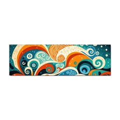 Waves Ocean Sea Abstract Whimsical Abstract Art Pattern Abstract Pattern Nature Water Seascape Sticker Bumper (100 Pack) by Bedest