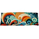 Waves Ocean Sea Abstract Whimsical Abstract Art Pattern Abstract Pattern Nature Water Seascape Body Pillow Case (Dakimakura) Body Pillow Case