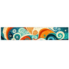 Waves Ocean Sea Abstract Whimsical Abstract Art Pattern Abstract Pattern Nature Water Seascape Large Premium Plush Fleece Scarf  by Bedest