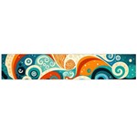 Waves Ocean Sea Abstract Whimsical Abstract Art Pattern Abstract Pattern Nature Water Seascape Large Premium Plush Fleece Scarf  Back