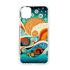 Waves Ocean Sea Abstract Whimsical Abstract Art Pattern Abstract Pattern Nature Water Seascape Iphone 11 Tpu Uv Print Case by Bedest