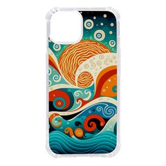 Waves Ocean Sea Abstract Whimsical Abstract Art Pattern Abstract Pattern Nature Water Seascape Iphone 14 Tpu Uv Print Case by Bedest