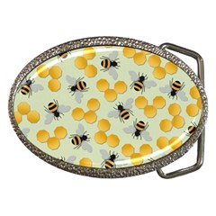 Bees Pattern Honey Bee Bug Honeycomb Honey Beehive Belt Buckles by Bedest