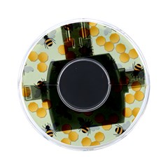 Bees Pattern Honey Bee Bug Honeycomb Honey Beehive On-the-go Memory Card Reader