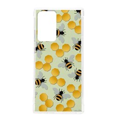 Bees Pattern Honey Bee Bug Honeycomb Honey Beehive Samsung Galaxy Note 20 Ultra Tpu Uv Case by Bedest