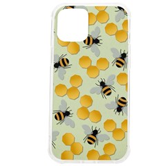 Bees Pattern Honey Bee Bug Honeycomb Honey Beehive Iphone 12 Pro Max Tpu Uv Print Case