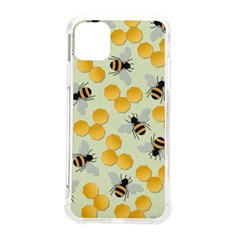 Bees Pattern Honey Bee Bug Honeycomb Honey Beehive Iphone 11 Pro Max 6 5 Inch Tpu Uv Print Case