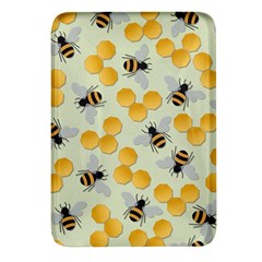 Bees Pattern Honey Bee Bug Honeycomb Honey Beehive Rectangular Glass Fridge Magnet (4 Pack) by Bedest