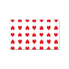 Heart Red Love Valentines Day Sticker (rectangular) by Bajindul