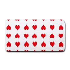 Heart Red Love Valentines Day Medium Bar Mat by Bajindul