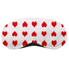 Heart Red Love Valentines Day Sleep Mask by Bajindul