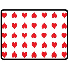 Heart Red Love Valentines Day Fleece Blanket (large) by Bajindul