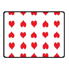 Heart Red Love Valentines Day Fleece Blanket (small) by Bajindul