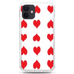 Heart Red Love Valentines Day Iphone 12 Mini Tpu Uv Print Case	 by Bajindul