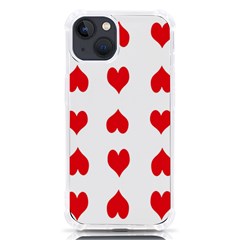 Heart Red Love Valentines Day Iphone 13 Tpu Uv Print Case by Bajindul