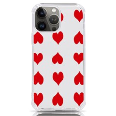 Heart Red Love Valentines Day Iphone 13 Pro Max Tpu Uv Print Case by Bajindul