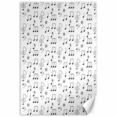 Music Notes Background Wallpaper Canvas 20  X 30  by Bajindul