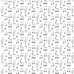 Music Notes Background Wallpaper Play Mat (square) by Bajindul