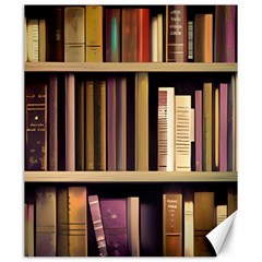 Books Bookshelves Office Fantasy Background Artwork Book Cover Apothecary Book Nook Literature Libra Canvas 20  X 24  by Posterlux