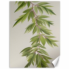 Watercolor Leaves Branch Nature Plant Growing Still Life Botanical Study Canvas 36  X 48  by Posterlux