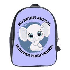 Msaicty Elephant School Bag (large) by funnybunnyclothing