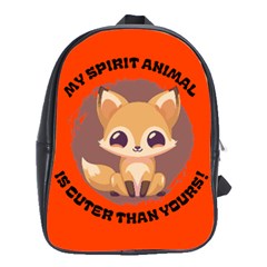 Msaicty Fox School Bag (large) by funnybunnyclothing