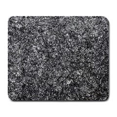 Black And White Abstract Expressive Print Large Mousepad by dflcprintsclothing