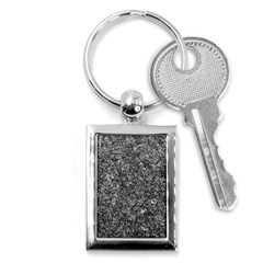 Black And White Abstract Expressive Print Key Chain (rectangle) by dflcprintsclothing