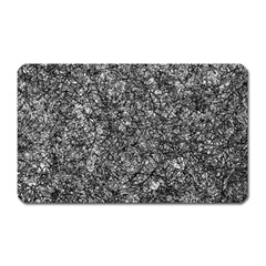 Black And White Abstract Expressive Print Magnet (rectangular) by dflcprintsclothing