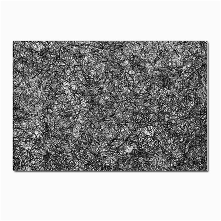 Black and white Abstract expressive print Postcard 4 x 6  (Pkg of 10)