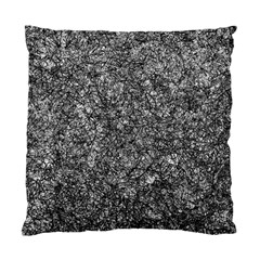 Black And White Abstract Expressive Print Standard Cushion Case (one Side) by dflcprintsclothing