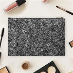 Black and white Abstract expressive print Cosmetic Bag (Large) Back