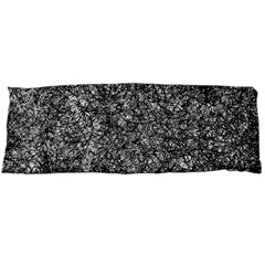 Black And White Abstract Expressive Print Body Pillow Case (dakimakura) by dflcprintsclothing