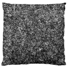 Black And White Abstract Expressive Print Standard Premium Plush Fleece Cushion Case (one Side) by dflcprintsclothing