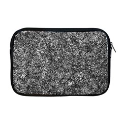 Black And White Abstract Expressive Print Apple Macbook Pro 17  Zipper Case