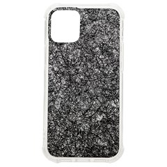 Black And White Abstract Expressive Print Iphone 12 Mini Tpu Uv Print Case	 by dflcprintsclothing