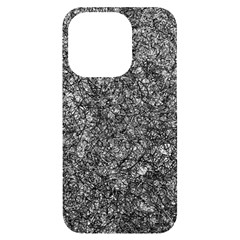 Black And White Abstract Expressive Print Iphone 14 Pro Black Uv Print Case by dflcprintsclothing