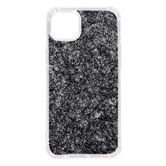 Black And White Abstract Expressive Print Iphone 14 Plus Tpu Uv Print Case by dflcprintsclothing