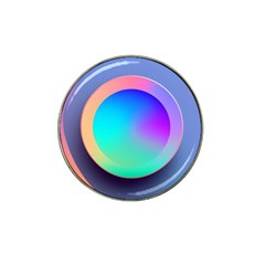 Circle Colorful Rainbow Spectrum Button Gradient Hat Clip Ball Marker by Maspions