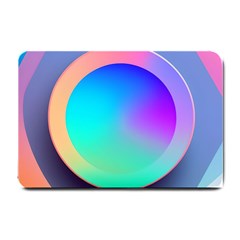 Circle Colorful Rainbow Spectrum Button Gradient Small Doormat