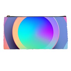 Circle Colorful Rainbow Spectrum Button Gradient Pencil Case