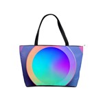 Circle Colorful Rainbow Spectrum Button Gradient Classic Shoulder Handbag Front