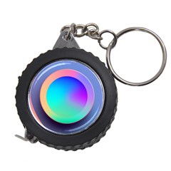 Circle Colorful Rainbow Spectrum Button Gradient Measuring Tape